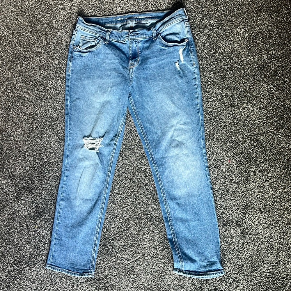 Old Navy Boyfriend Straight Drop blue jeans